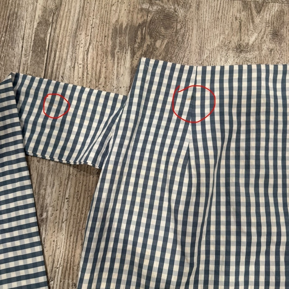 superdown Navy Gingham Mini Skirt - Picture 3 of 8